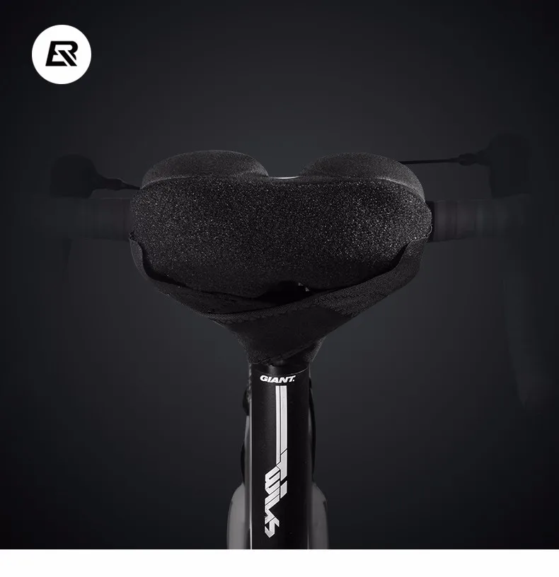 ROCKBROS МТБ Лайкра+ Губка Велоспортное Велосипедное Седло Мягкая Подушка Сиденья Матч Полое Седло Обложка Дышащий 2 размера