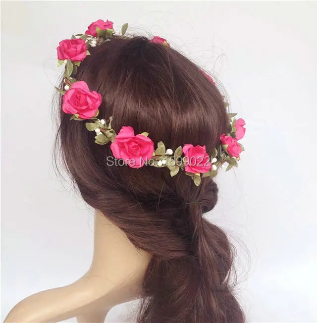 Женский венок с зелеными листьями 3 шт./лот|bridesmaid headpieces|headband bohoboho hair |