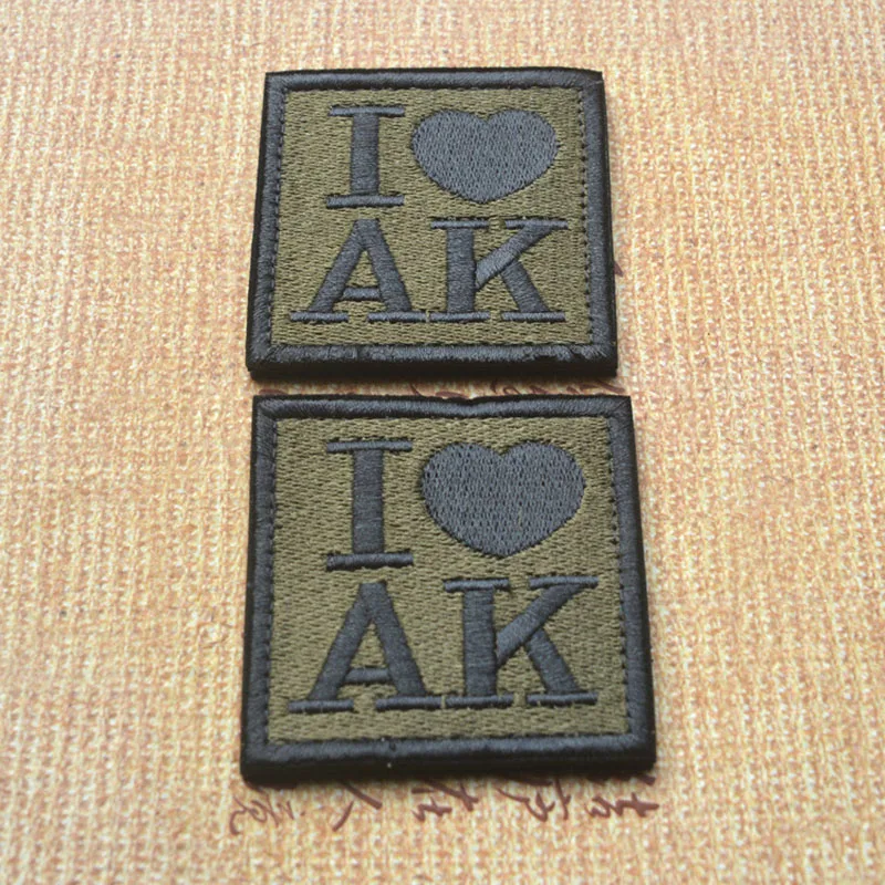 С надписью I Love Ak 3D Вышивка Чехол для телефона на руку военные тактические спецназ