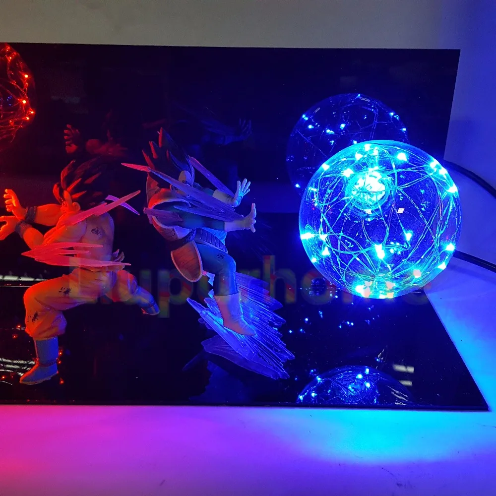 Dragon Ball Z Vegeta Son Goku Супер Saiyan светодиодная осветительная лампа аниме детская