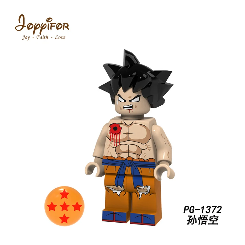 Супер Герои drogan ball z маленькие милые цифры Goku 18 Torankusu Кирпичи Строительные блоки мини кирпичи детей