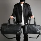 Сумка для багажа на ремне для мужчин, Кожаный саквояж для путешествий, большая спортивная сумка с отдельным местом для хранения обуви, большой мешок для фитнеса
