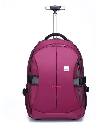 Purple 21 Inch Weishengda, Оксфорд, Мужской Дорожный Рюкзак-тележка Сумка на колесиках, сумки на колесиках, женские рюкзаки, деловая сумка, чемодан на колесиках - Цвет: Purple 21 Inch