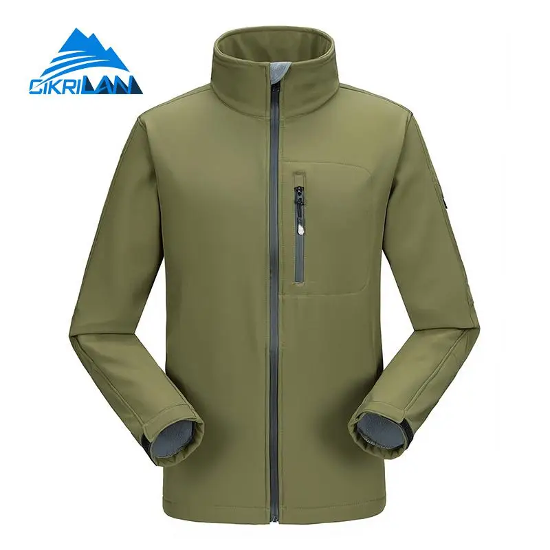 Для отдыха спортивный Windstopper дышащий Softshell Пеший Туризм Куртка мужчин с флисовой