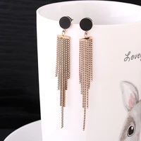 fashion jewelry titanium steel fringe set shell earrings womens rose gold earrings jewelry wholesale