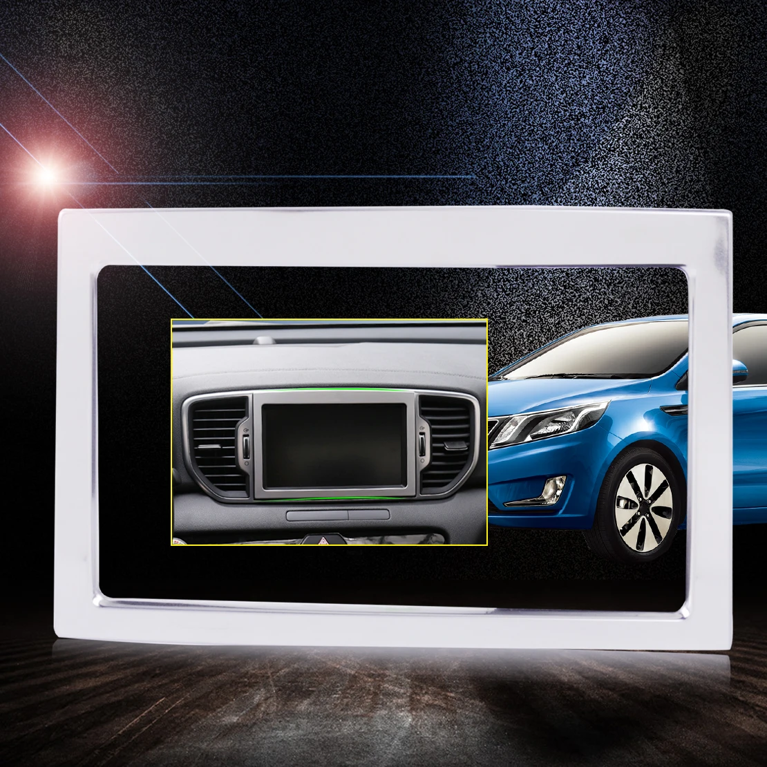 Консоль beler Центральная панель хромированная крышка рамка Формовочная Navi