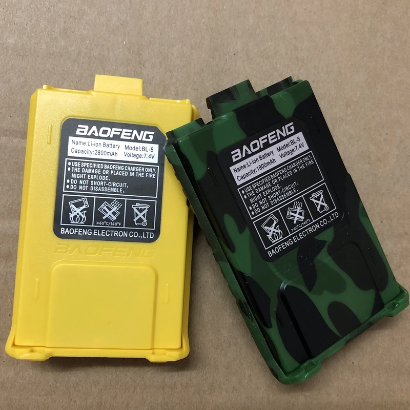 BAOFENG UV-5R иди и болтай walkie talkie батарея 7 4 V 1800 мА/ч использовать для баофек dm-5r uv-5re