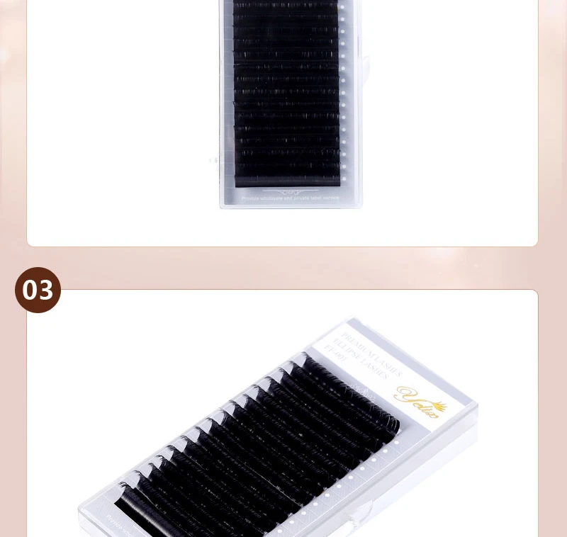 Yelix Individual False Flat Eyelashes Matte Eyelash Extension Split tip Flat Lashes Highly Soft and Light Black Ellipse 0.20