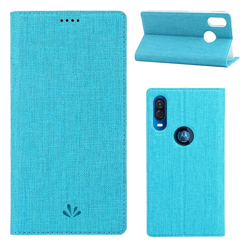 Для Motorola MOTO One Vision Обложка Автоматическая магнитная кожа флип чехол для Стенд