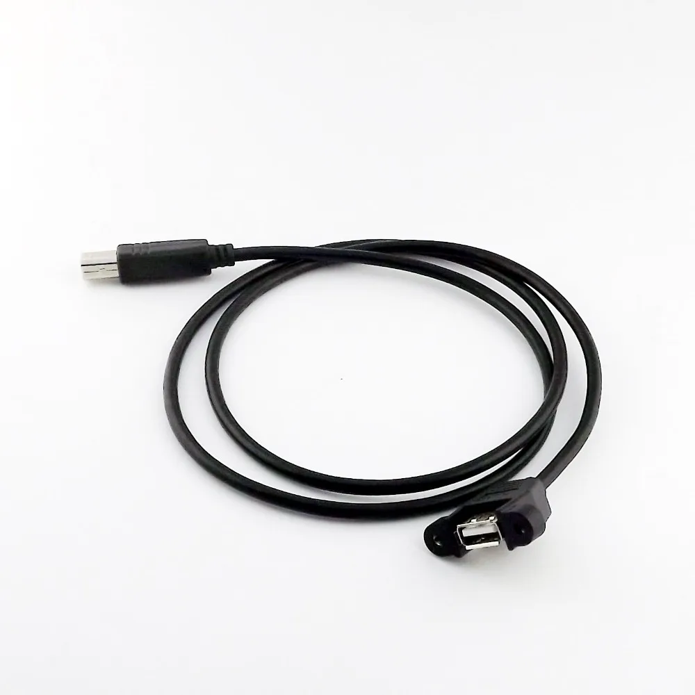 10 шт. Панельное крепление USB 2 0 A Мама к B папа коннектор для принтера кабель шнур 30