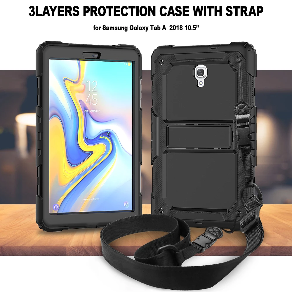 Противоударный детский чехол для Samsung Galaxy Tab A 10 5 2018 T590 T595 T597 SM подставка