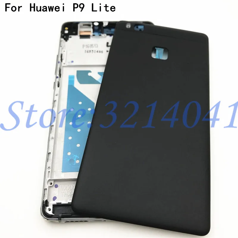 

Оригинальная задняя крышка для смартфона Huawei P9 Lite, задняя крышка аккумулятора + передний корпус, ЖК-рамка, замена панели ободок