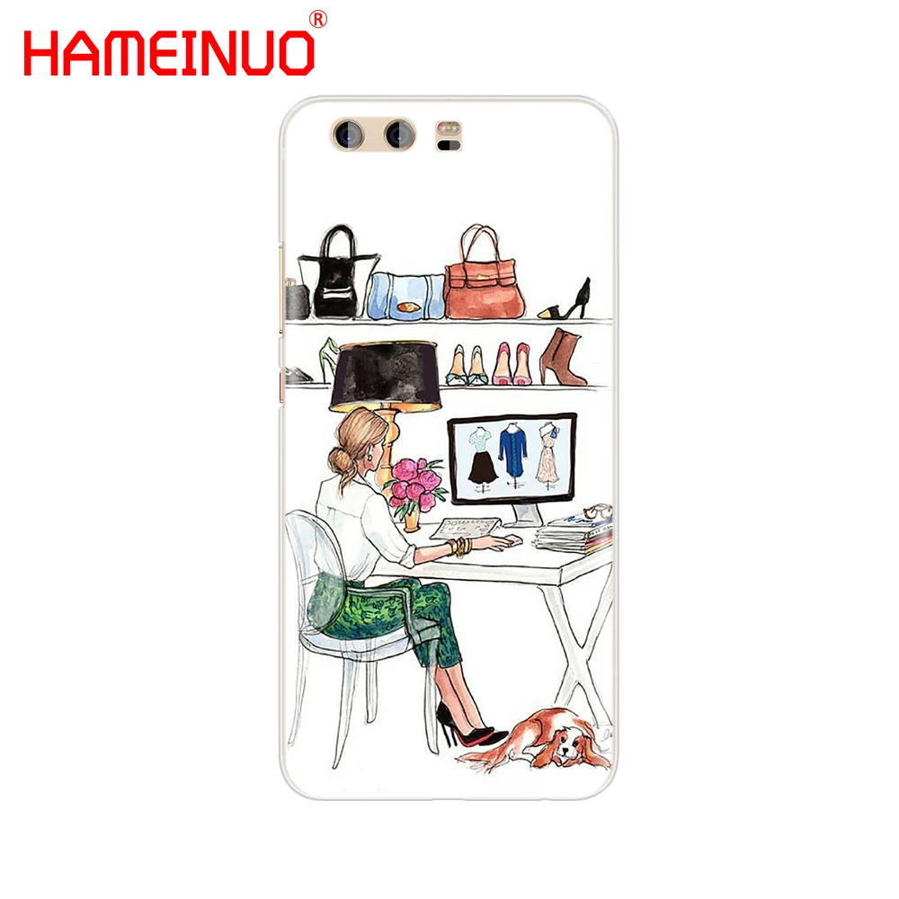 Чехол HAMEINUO на высоком каблуке с балериной чехол для телефона huawei Ascend P7 P8 P9 P10 P20 lite