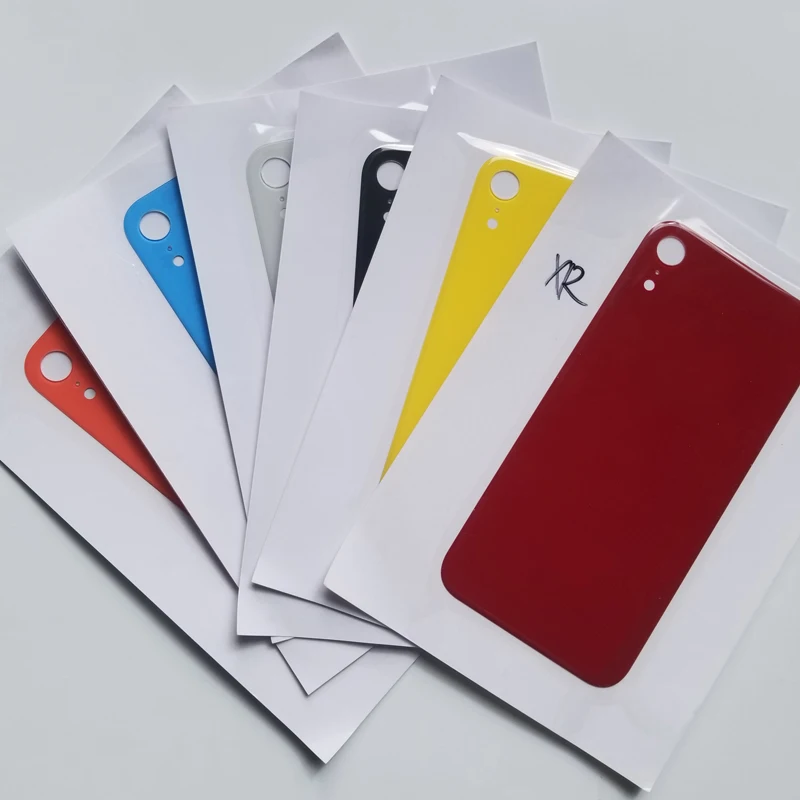 Задний корпус для iPhone XR крышка батареи Стекло задняя дверь с объективом камеры