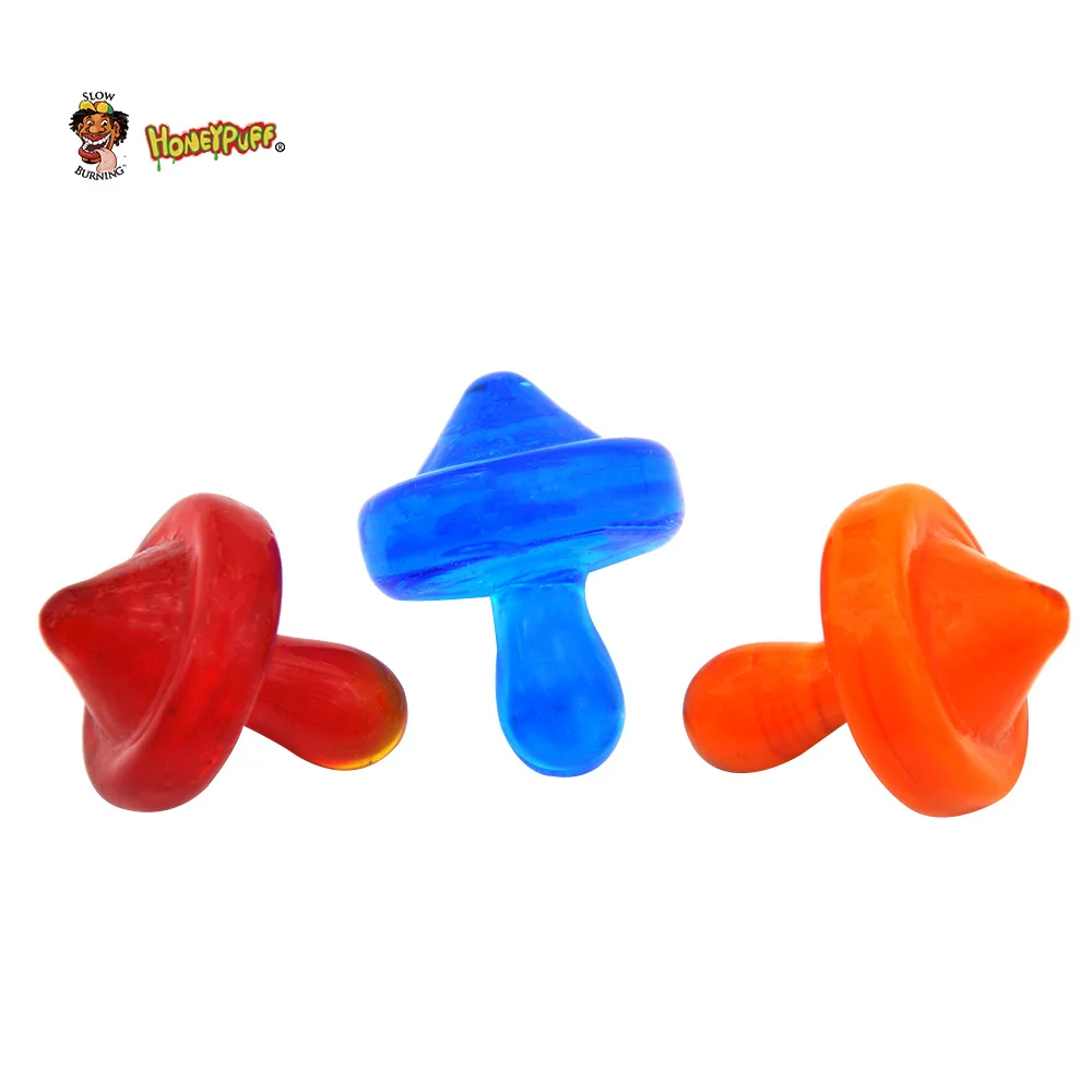 HONEYPUFF форма гриба стекло Carb cap Dabber воск масло инструмент 1 26 дюймов ручка Лаки