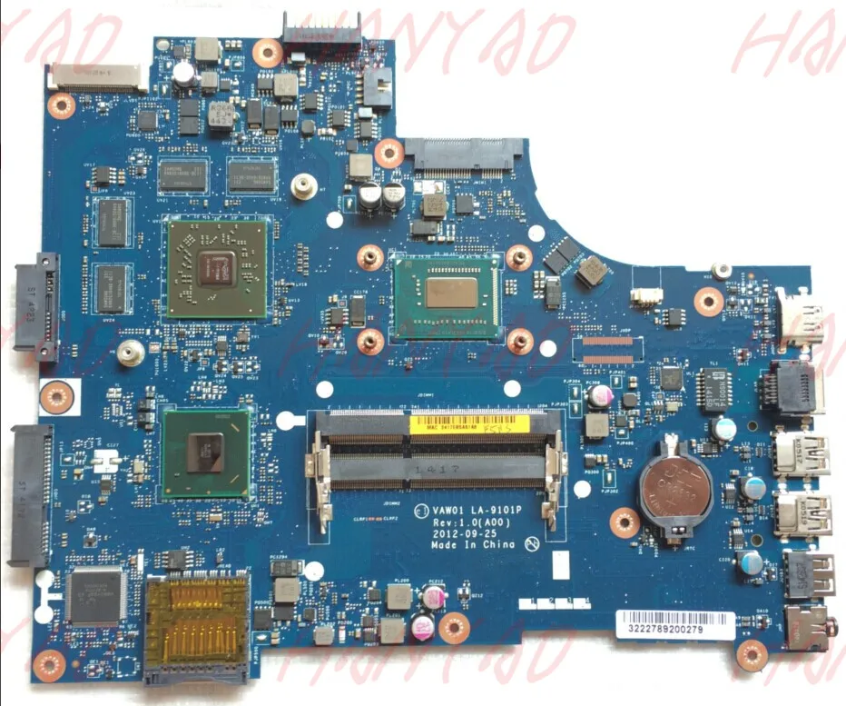 LA 9101P для DELL 15R 5521 материнская плата ноутбука SR0XG i7 cpu CN 00P55V 0P55V HM76 100% протестирована Быстрая