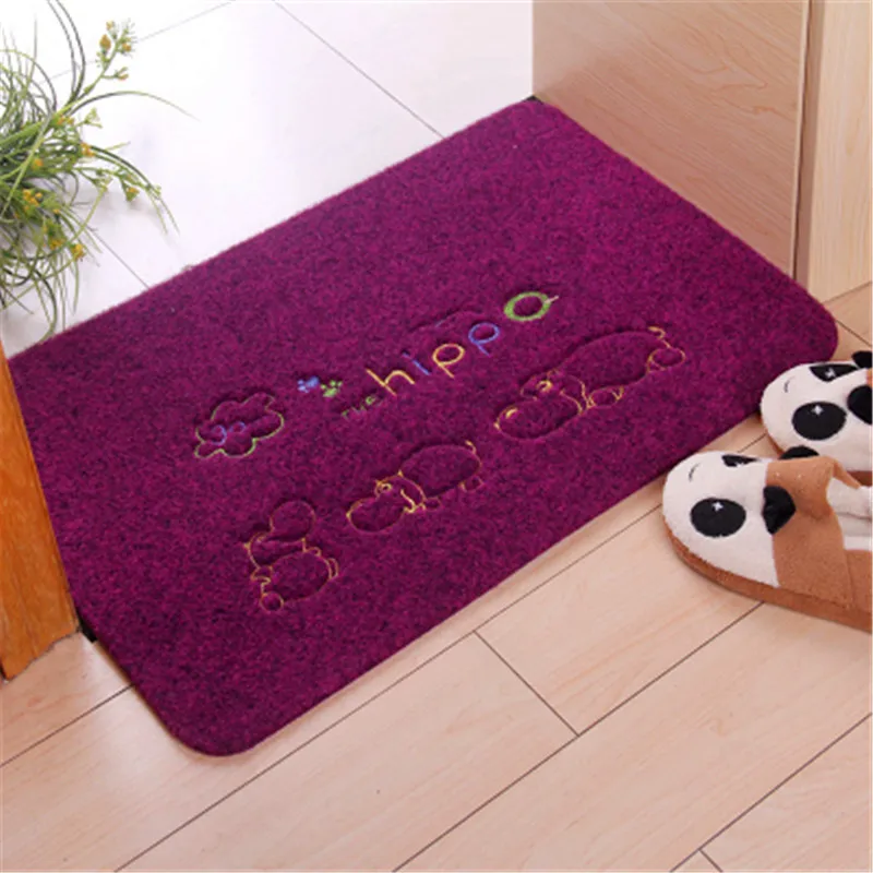 1 шт. модный роскошный нескользящий коврик из пепельной щетиной TPR для гостиной