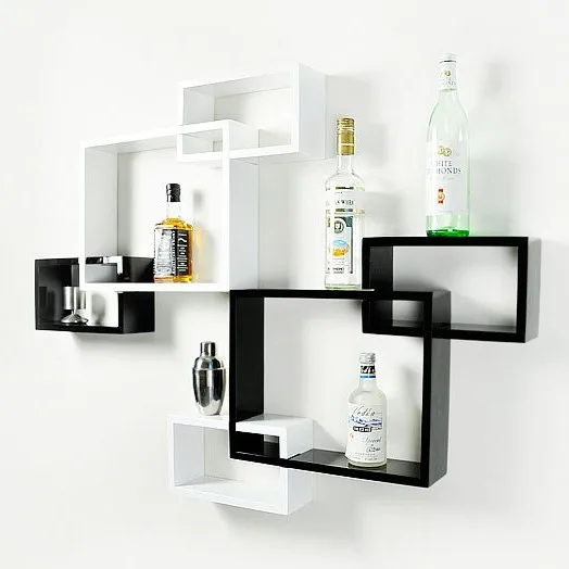 3pcs/set Paint Wall Ledge CD Rack Shelf Diaphragn TV White Red Black Three Color For You Choose | Дом и сад
