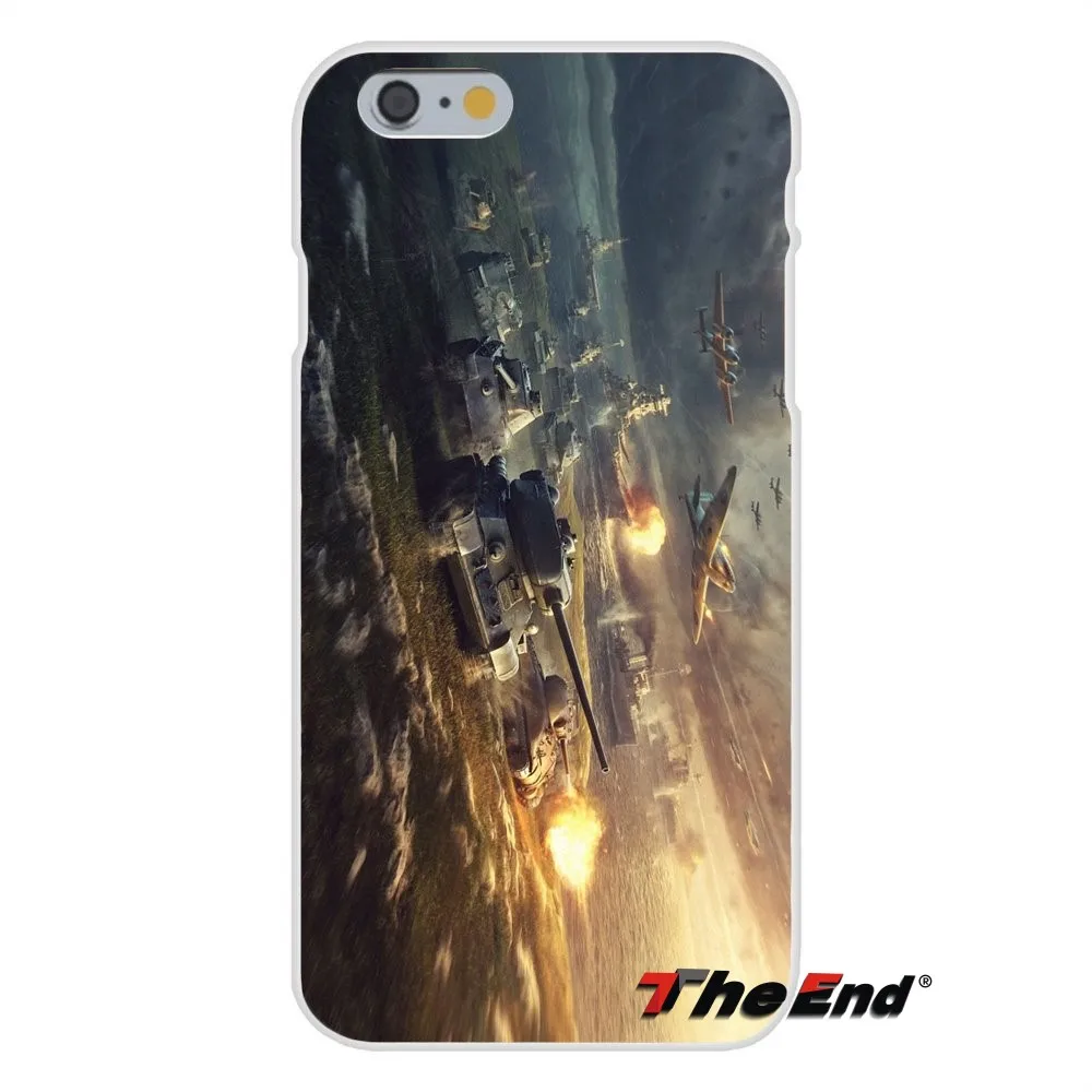 Для iPhone X 4 4S 5 5S 5C SE 6 S 7 8 плюс Galaxy Grand core Prime Alpha тонкий силиконовый чехол World of Tanks игры