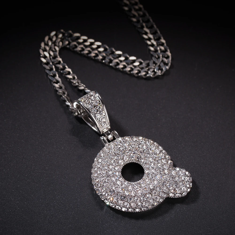 UWIN из нержавеющей стали пользовательские Пузырьковые буквы Iced Out имя горный хрусталь ожерелья и кулон для мужчин хип хоп ювелирные изделия подарок