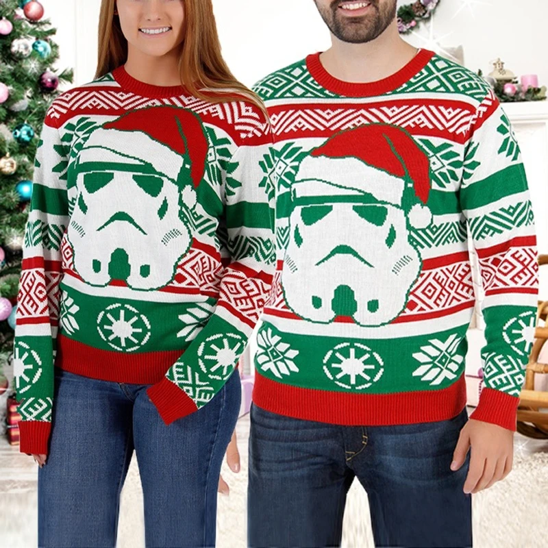 Мужской/женский Уродливый Рождественский свитер с 3D принтом Крутая толстовка