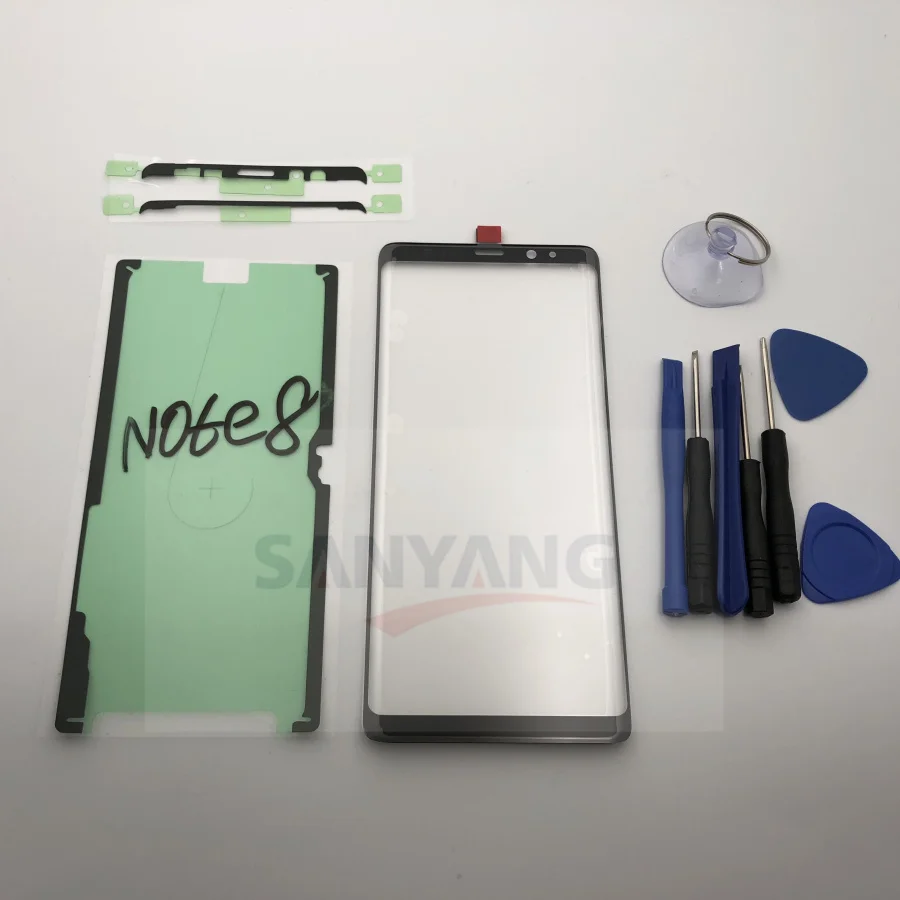 Note8 Защитное стекло для ЖК-дисплея внешний объектив для samsung Galaxy Note 8 N950 note 9 N960 сломанный сенсорный экран Замена Ремонт Клей