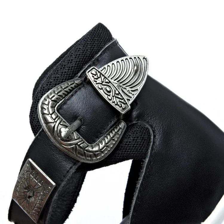 Горячая продажа 2015 Натуральная Кожа женские сандалии с открытым носком пряжки