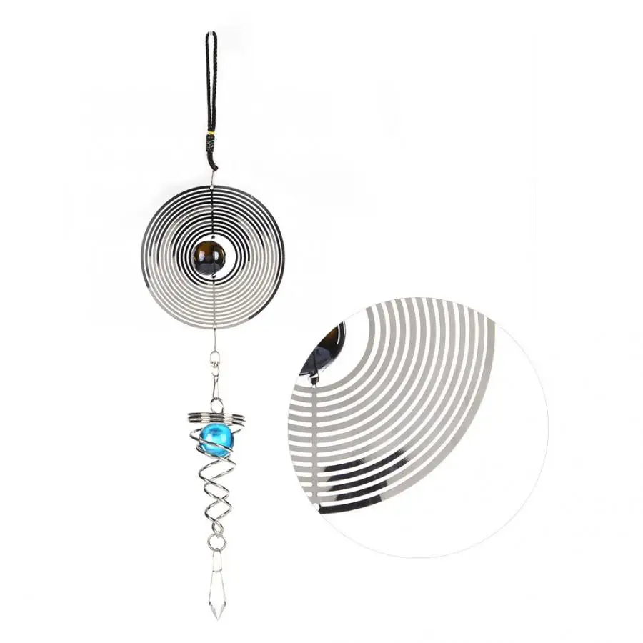 3D поворот Колокольчик из нержавеющей стали зеркало кристалл шар Вихрь