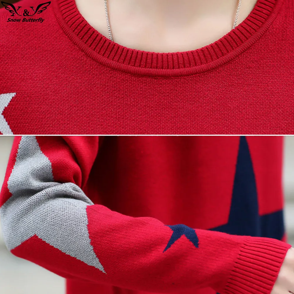 2019 высококачественный зимний женский свитер пуловер вязаный Топ для женщин