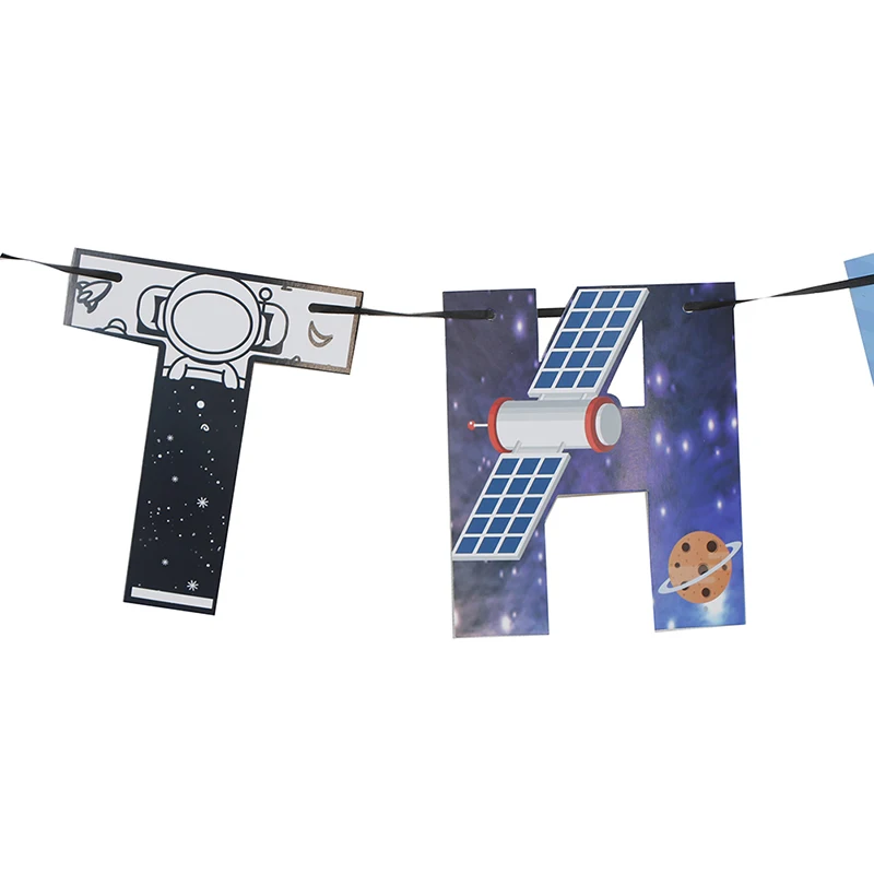 Солнечная система космический тематический день рождения декоративная бумага для вечеринок тарелка салфетка для чашек баннер Вихрь для детей планета тематические Вечерние