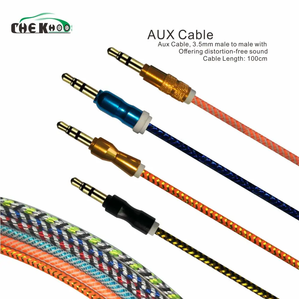 М 1 м нейлоновый разъем аудио кабель мм от 3 5 до Aux мужчины Kabel Plug автомобильный