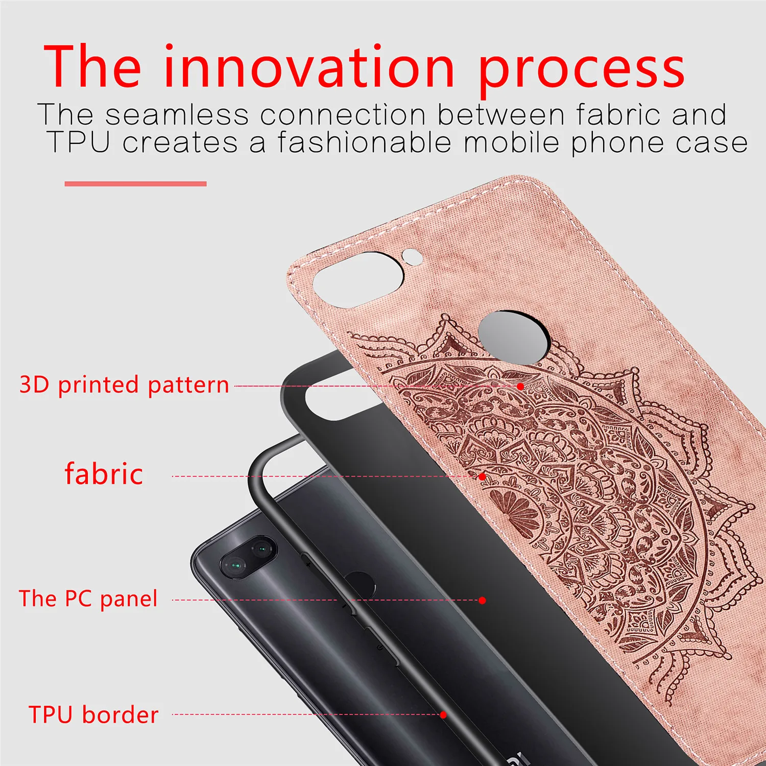 Luxury Cloth Texture Shockproof Case for Xiaomi Redmi 6 Cover Coque On 6A Go Magnetic Car Holder Protective Cases |