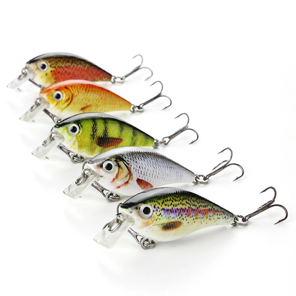 5 Цвет 2." /6.4 г Небольшой Бионический Crankbait Realistice Реалистичного Рыболовную Приманку Наживки Классический Текстура Воблер Снасти песка HML08