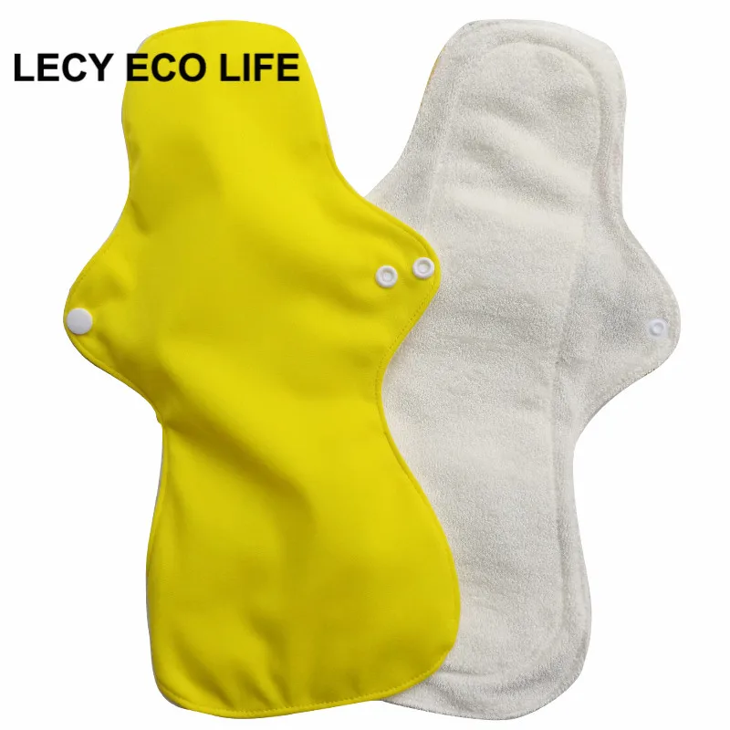 Lecy Eco Life 1 шт. 1" Фламинго с принтом для ночного использования многоразовые менструальные подкладки для тяжелого потока, большие размеры дышащие женские тканевые прокладки
