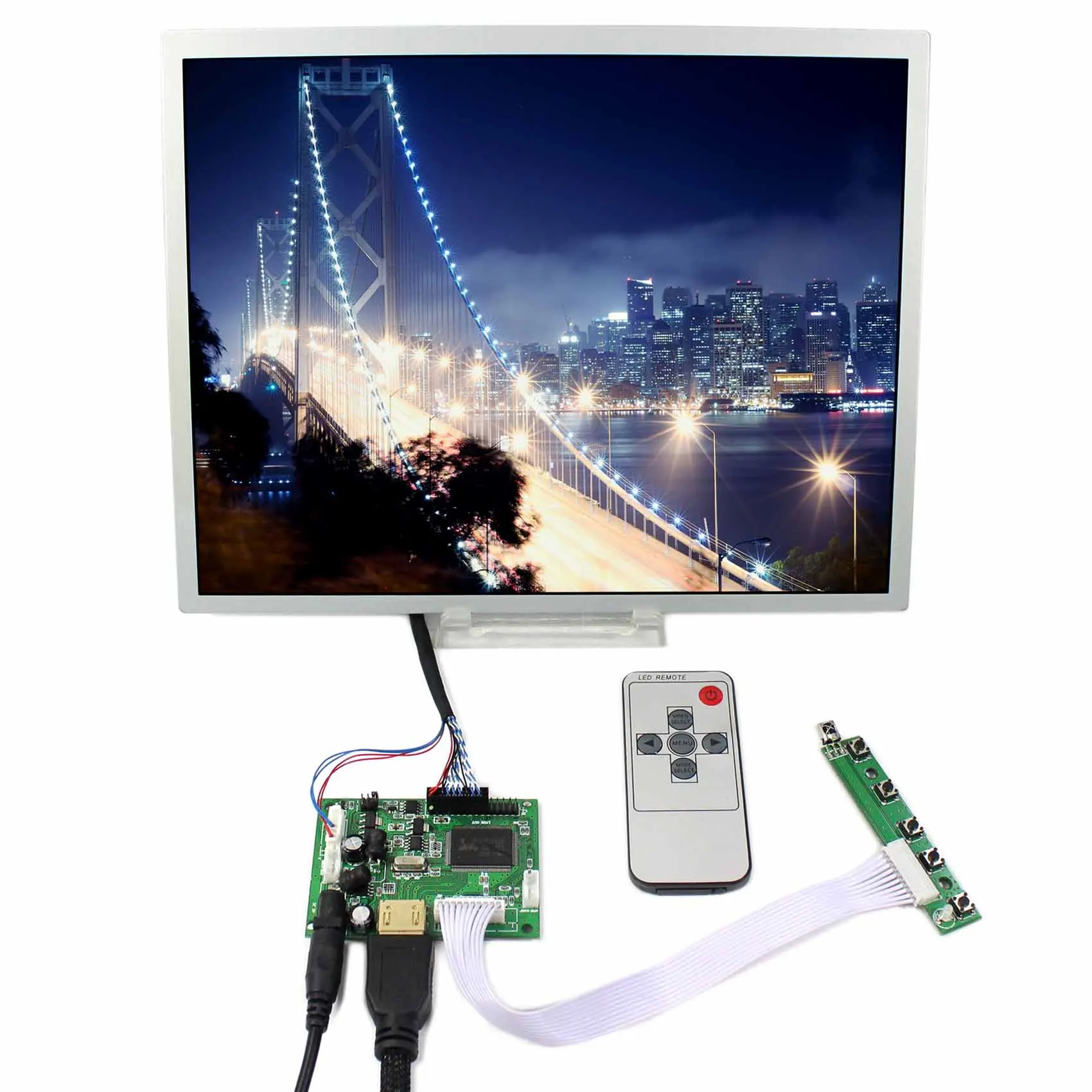 

HD MI LCD Controller Board VS TY2660H V1 with remote controller 12.1inch LQ121S1LG75 800x600 lcd panel