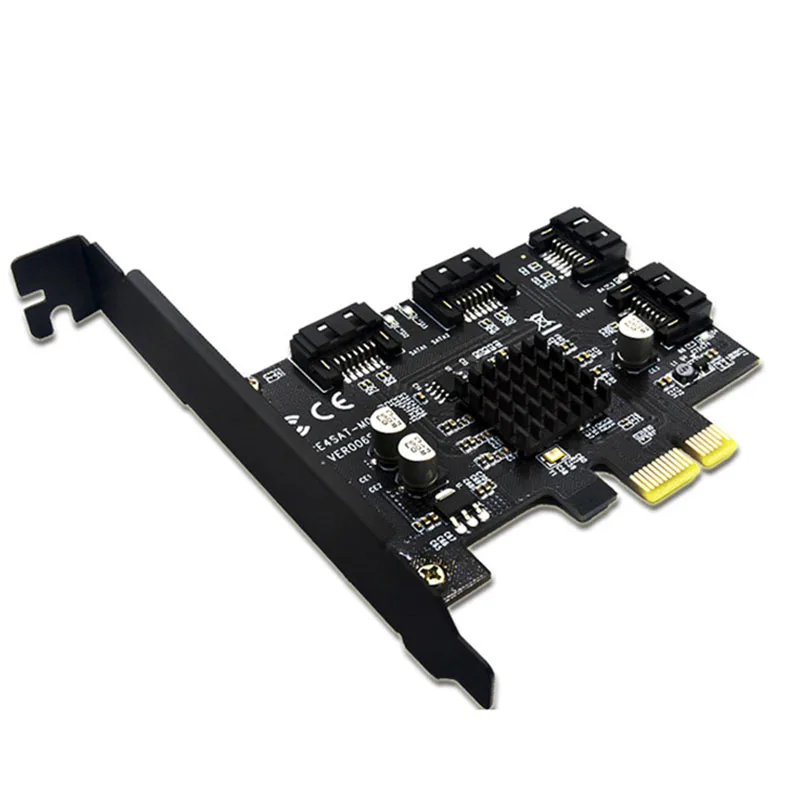 Marvell 88SE9215 4 порта SATA 6G PCI Express контроллер карты PCI-e для SATA III 3,0 конвертер PCI низкопрофильный кронштейн SATA3.0