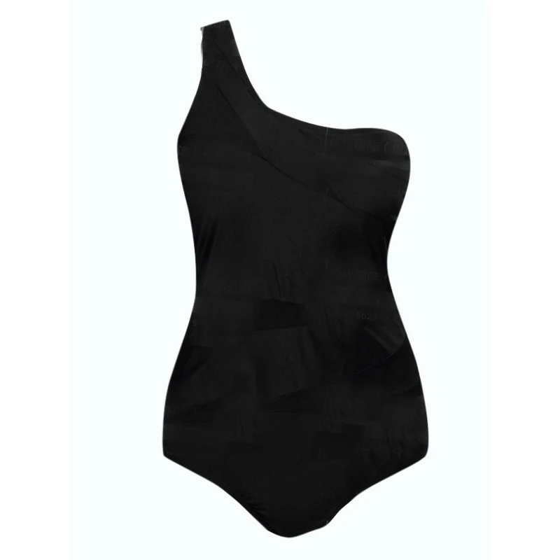 2019 супер большой размер женский слитный купальник на одно плечо сексуальный