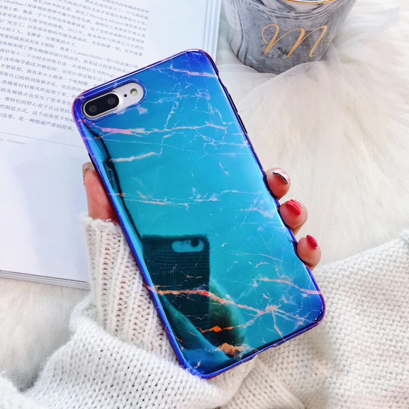 Роскошный чехол UBERAY мраморный для iphone XS Max XR 7 8 Plus чехлы телефонов мягкий