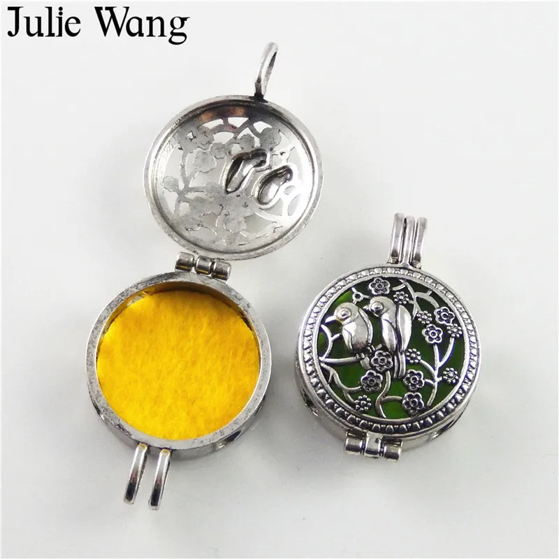 Медальон для ожерелья Julie Wang 1 шт. из сплава с полым узором распылителем эфирных