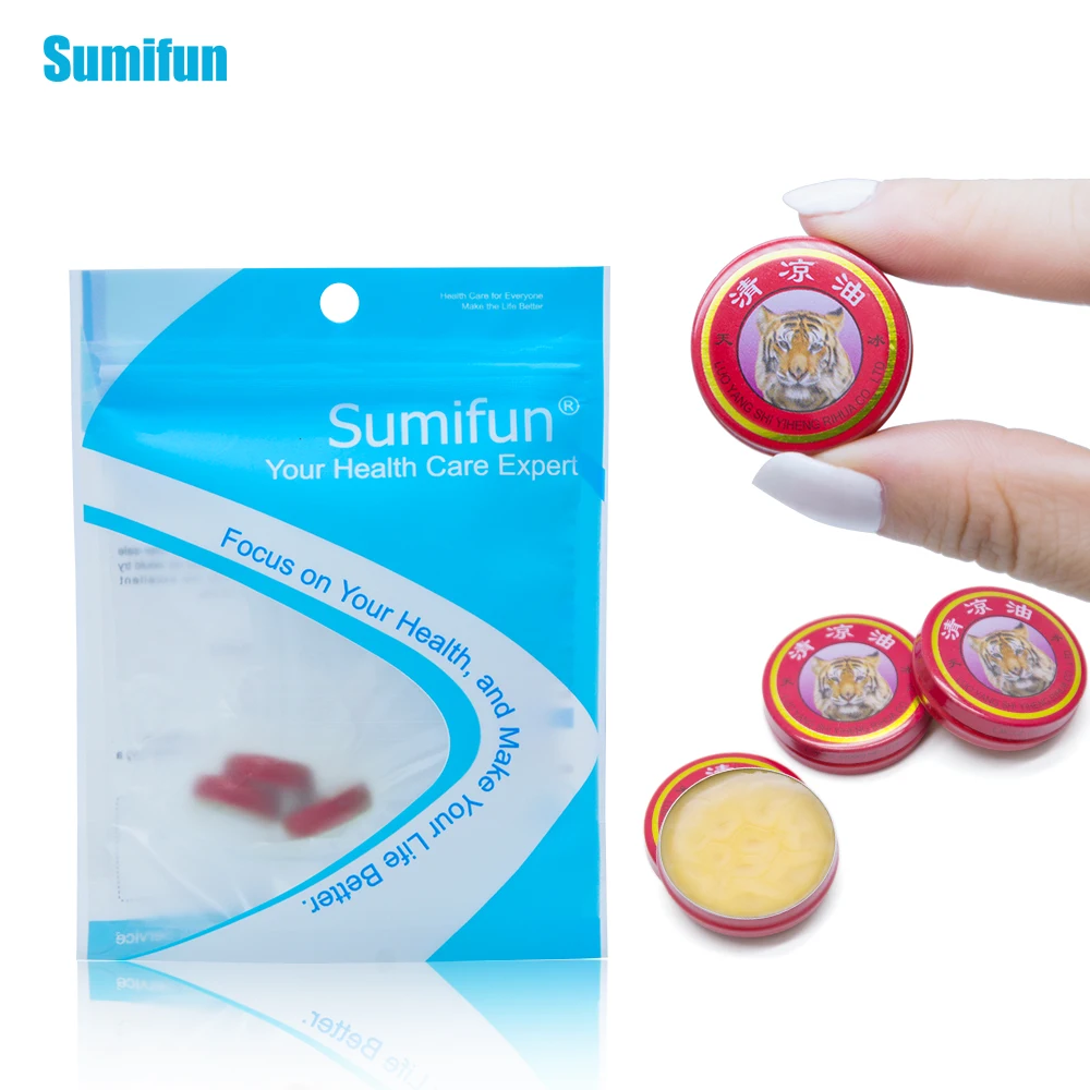 Sumifun 1/3/5/9 шт Классный крем красный тигровый бальзам для холодной головной боли головокружений Протирка мышцы боли масло мазь для снятия болевых ощущений