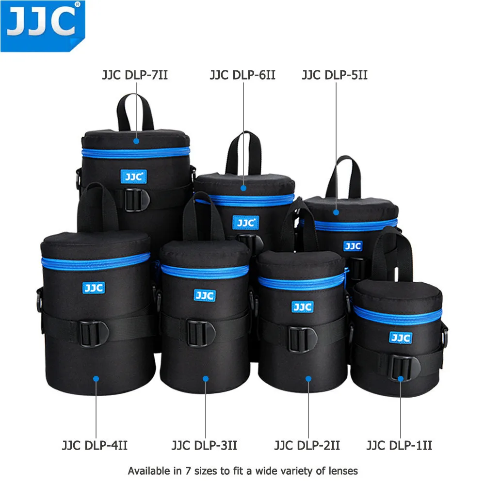 JJC-funda impermeable para lente de cÃ¡mara, bolsa de almacenamiento para Canon, Sony,...