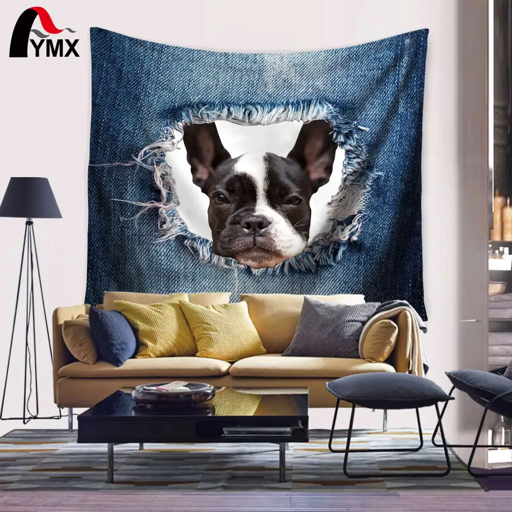 Оптовая продажа гобелен 150X130/200 см милая собака кошка фотографии цифровая печать