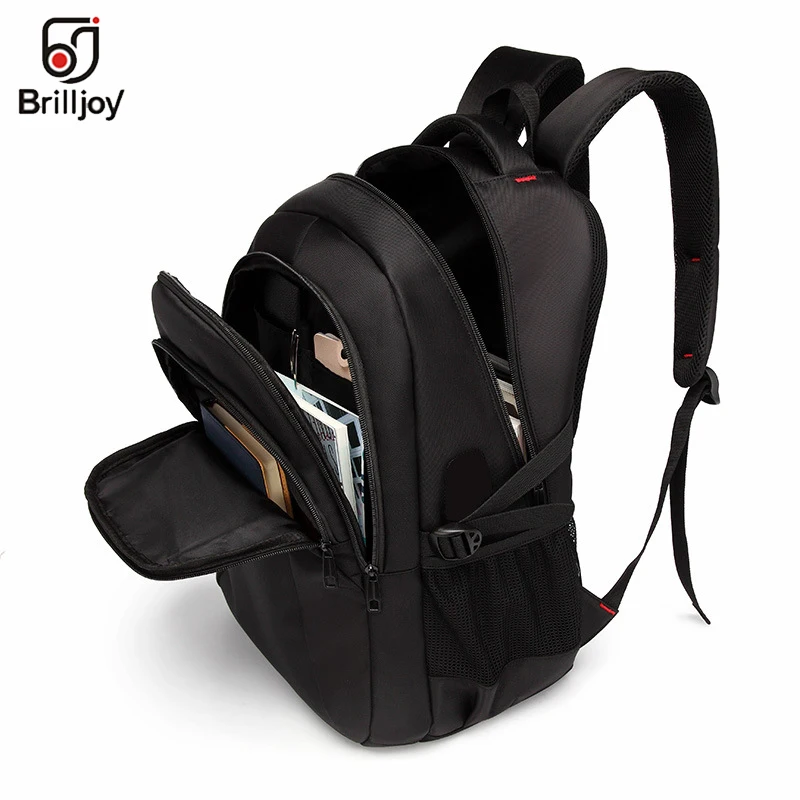 Brilljoy Men Women Backpack with USB Charge Multi-function Waterproof Business Leisure Travel School Bag Laptop Backpack new