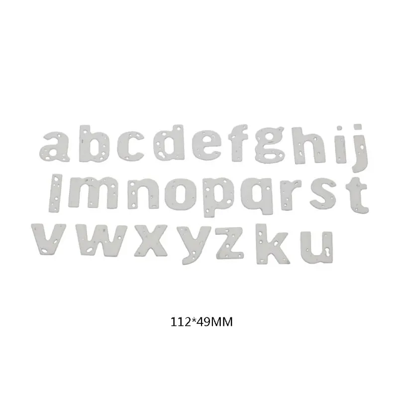 Lowercase буквы Алфавит металла резки штампы трафарет для скрапбукинга &quotсделай
