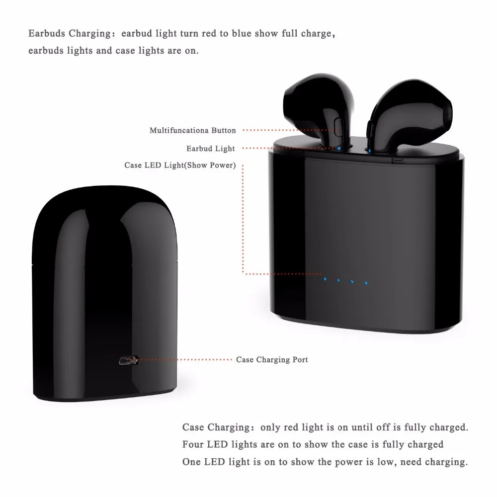 Bluetooth наушники TWS i7 запатентованный продукт Беспроводная bluetooth гарнитура с