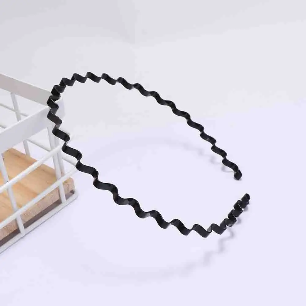 1 шт. новинка Модный черный хиппи унисекс с волнистым зигзагом металлический