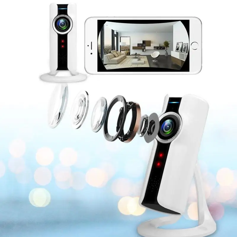 Esddi Новый 720 P WI-FI 360 видео градусов панорамный Fisheye сети Cam охранных Детская
