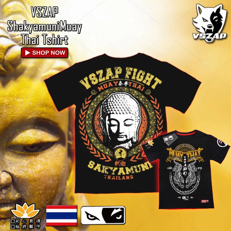VSZAP Sakyamuni боксерские футболки для мужчин MMA Kick Boxing camisetas muay thai трикотажные бокса