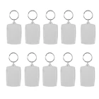 10 шт. прямоугольная пустая вставка фоторамка Сплит Кольцо Брелок