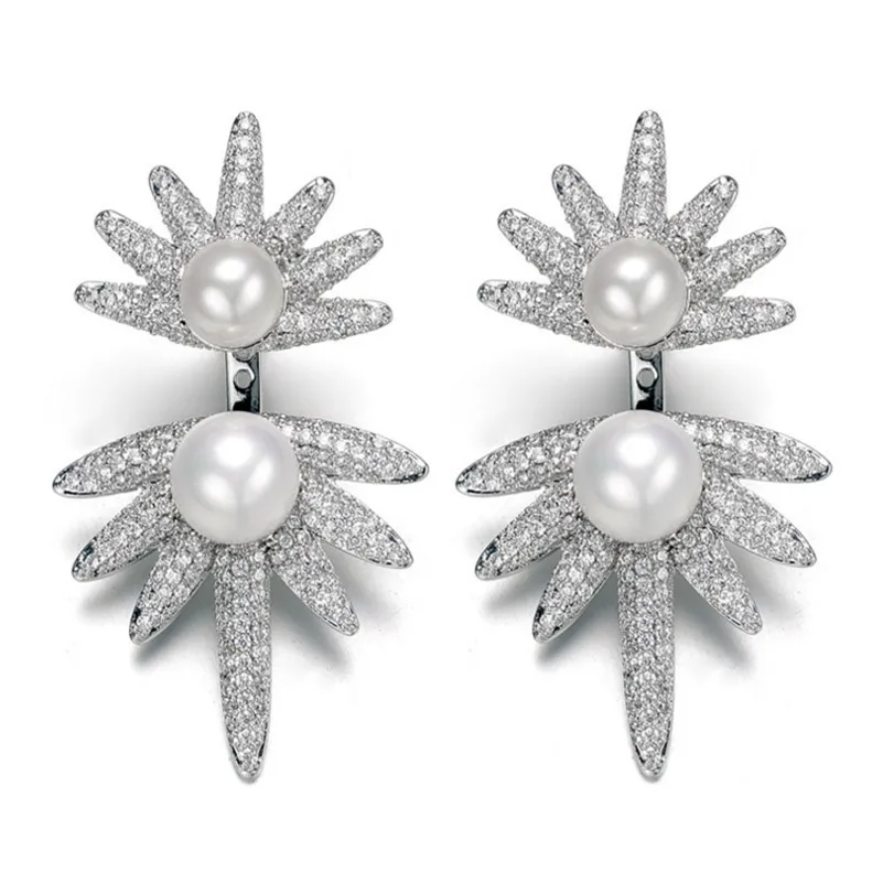 Yxph серьги Модные украшения Для женщин Серьги Большой Анти-аллергия серебряные